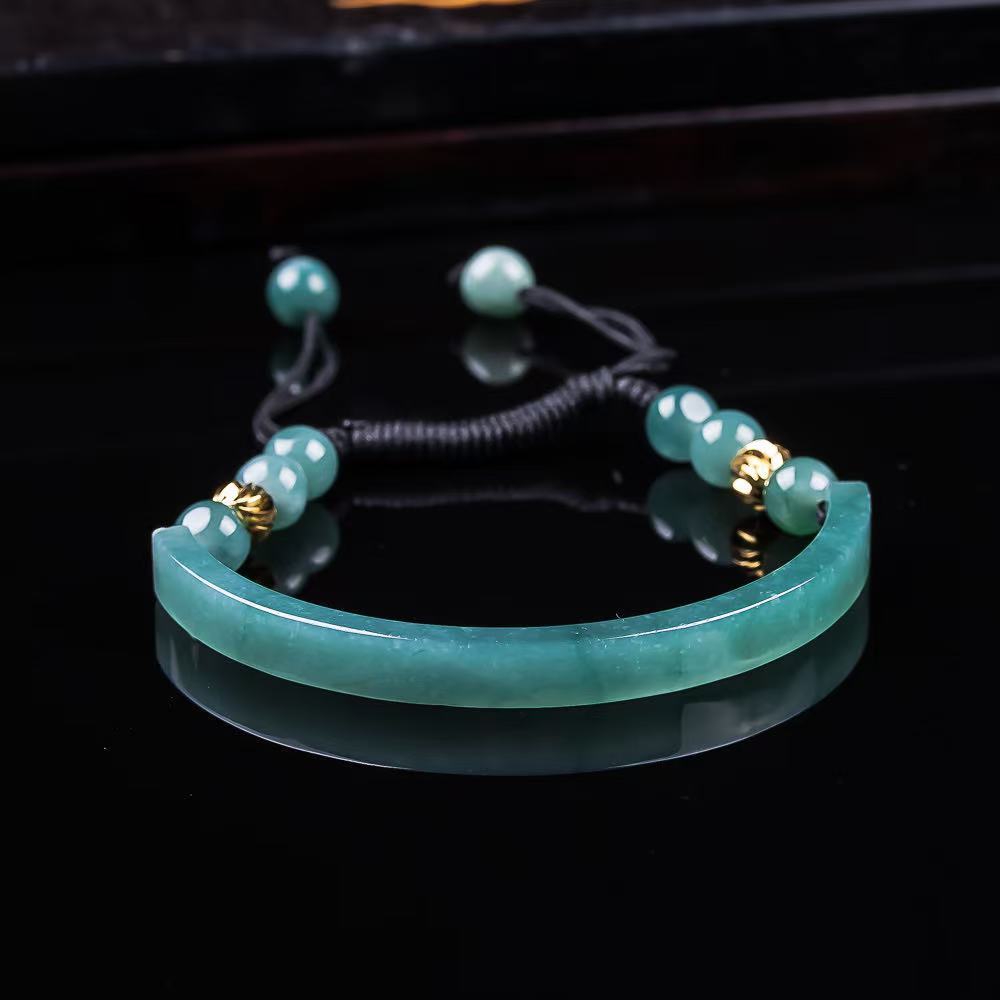 Women'S Fashion - Myanmar Jadeite Bracelet Accessories Carved Gemstone