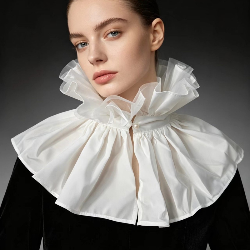 Women'S Fashion - Detachable High Ruffled False Collar Women