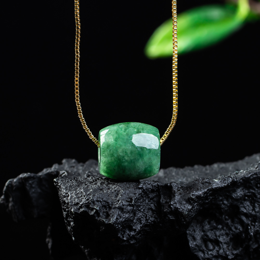 Women'S Fashion - Natural Real Jade Bead Pendant Myanmar