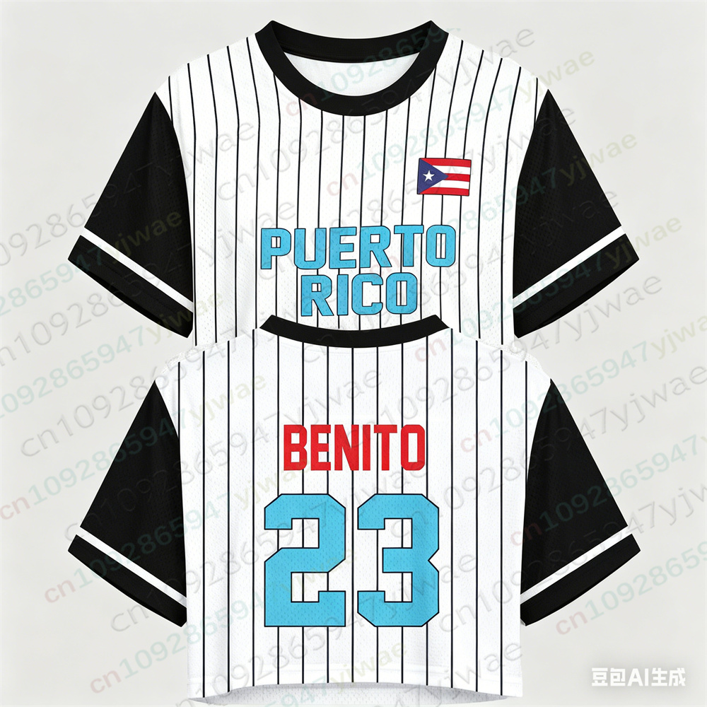 Puerto Rico Crop Top Jersey Pu - огляд і ціна Women'S Fashion Rugby Shirt