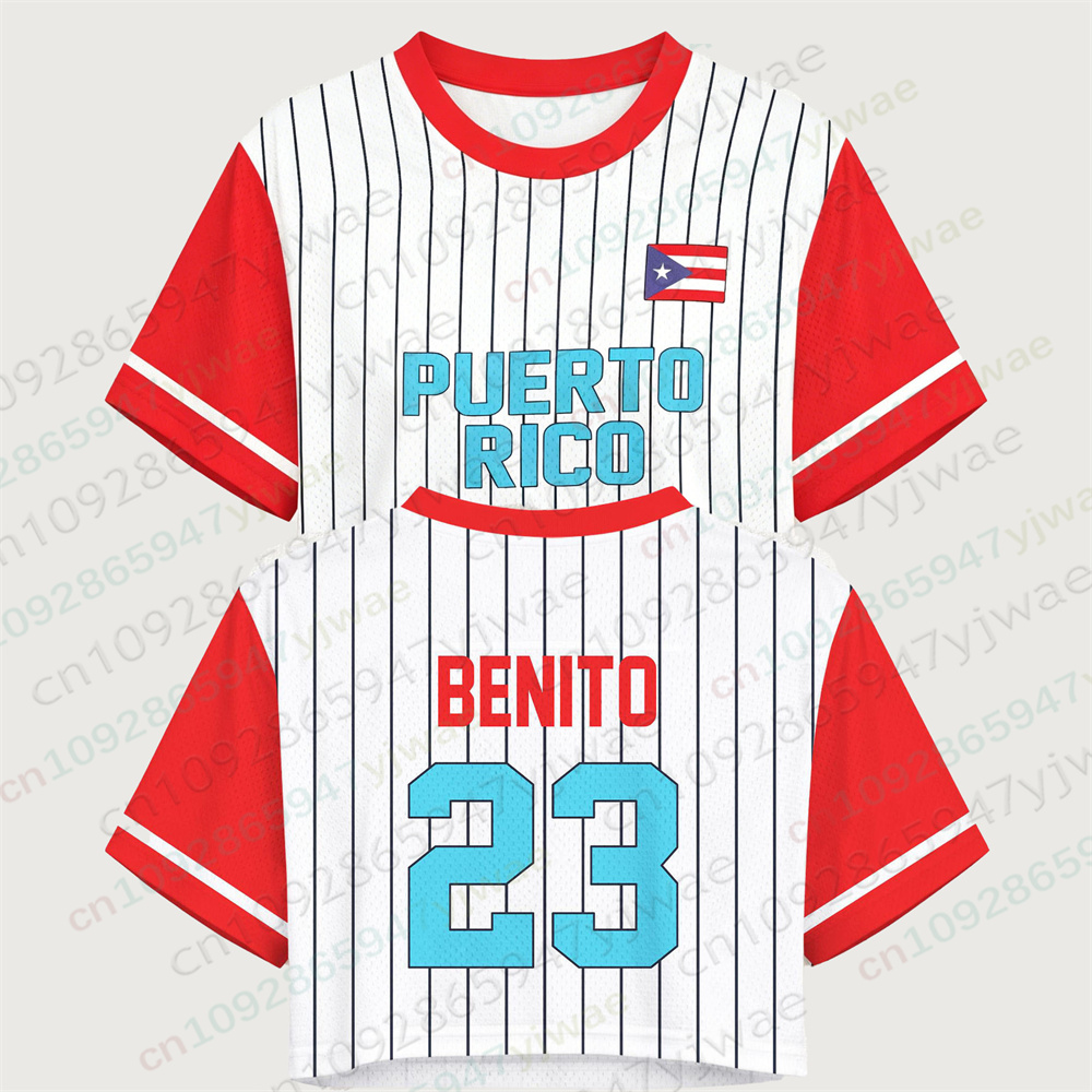 Puerto Rico Crop Top Jersey Pu - огляд і ціна Women'S Fashion Rugby Shirt