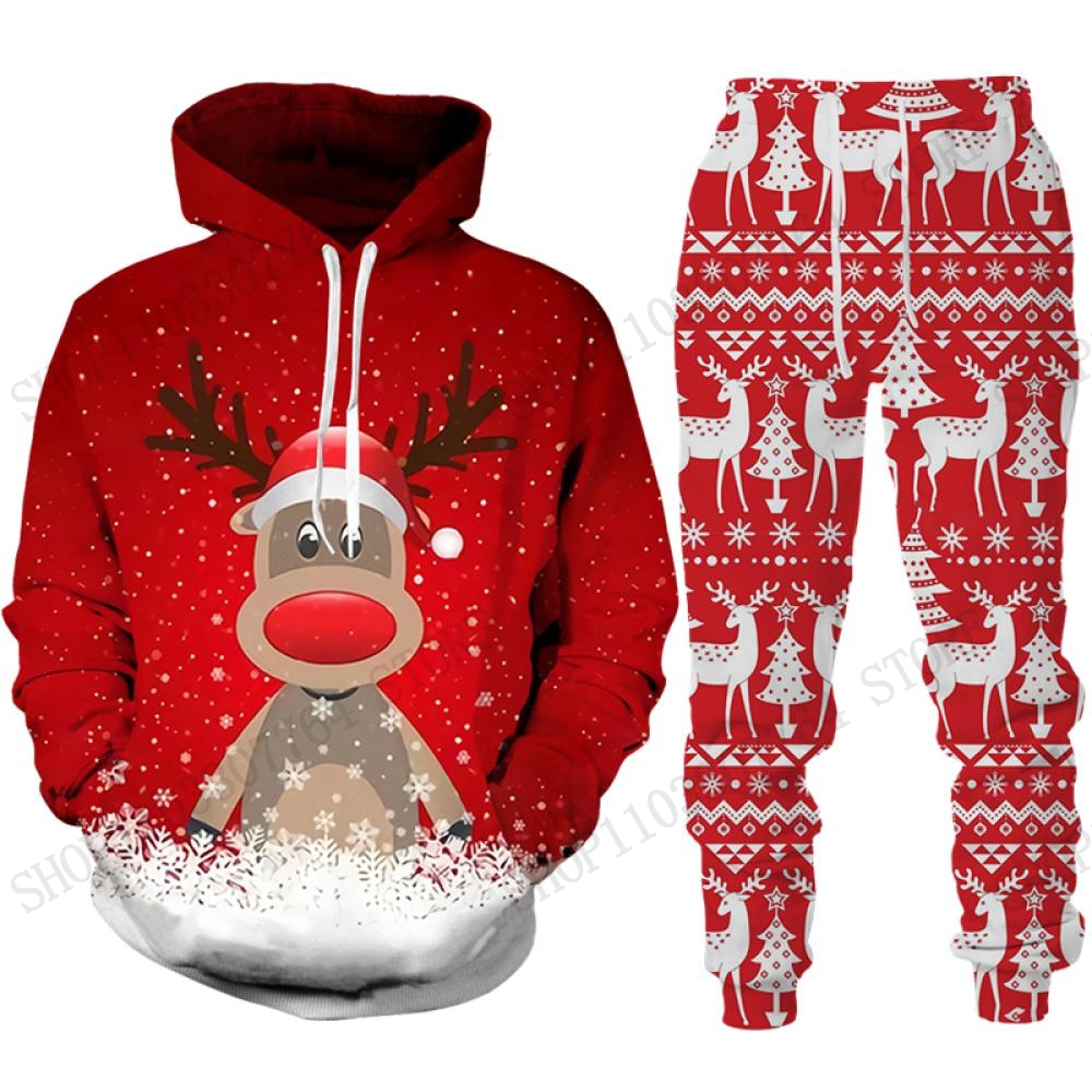 Cute Reindeer Elk Hoodie Pant  - огляд і ціна Women'S Fashion Hoodie