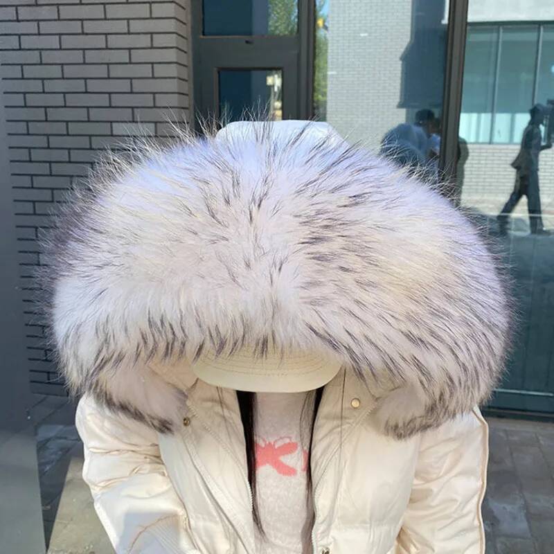 Raccoon Fur Collars For Jacket - огляд і ціна Women'S Fashion Hoodie