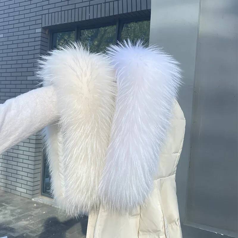 Raccoon Fur Collars For Jacket - огляд і ціна Women'S Fashion Hoodie