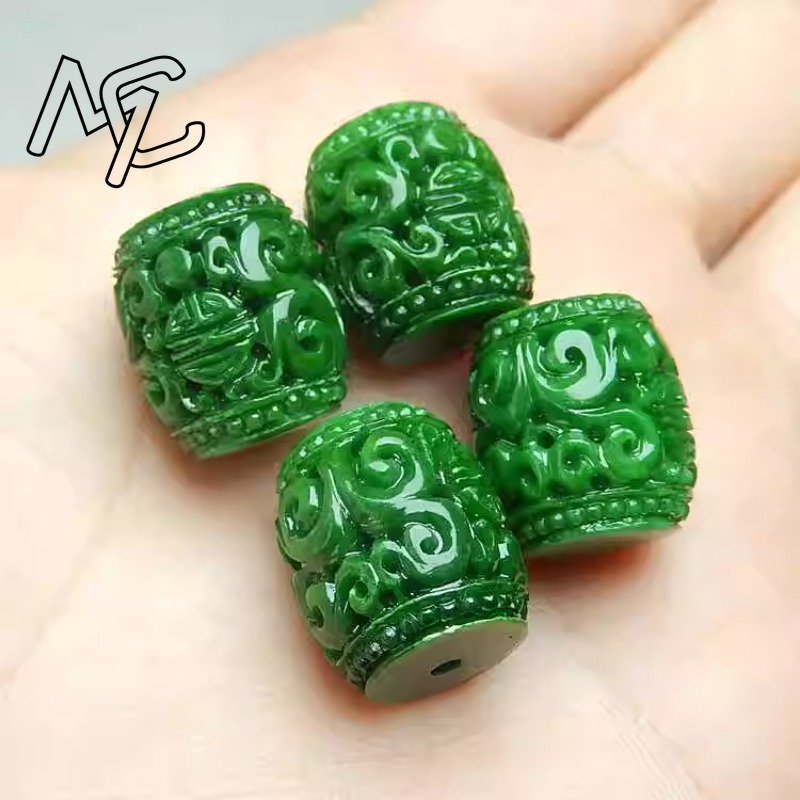 5pc Natural Green Jade Carving - огляд і ціна Women'S Fashion