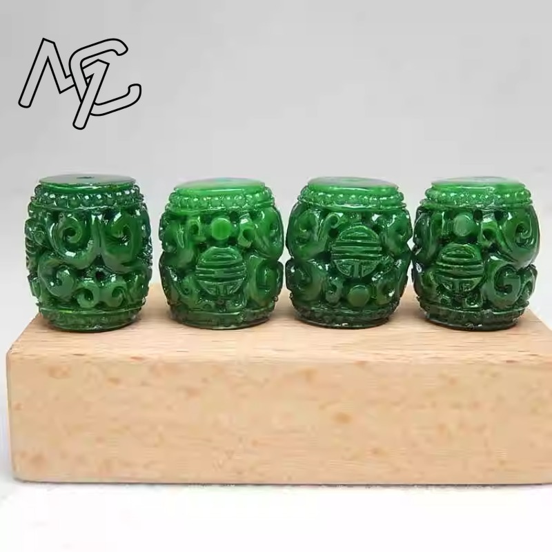 5pc Natural Green Jade Carving - огляд і ціна Women'S Fashion