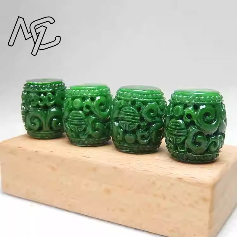 5pc Natural Green Jade Carving - огляд і ціна Women'S Fashion