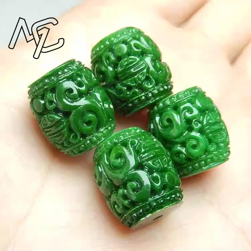 5pc Natural Green Jade Carving - огляд і ціна Women'S Fashion