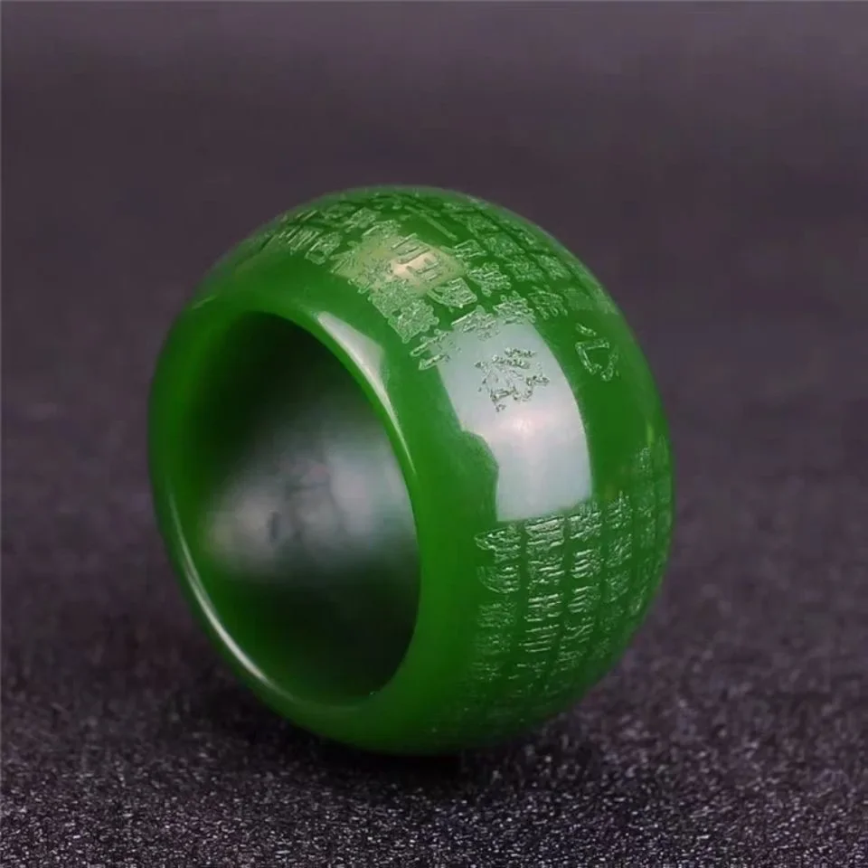 Natural Green Jade 22mm Ring H - огляд і ціна Women'S Fashion
