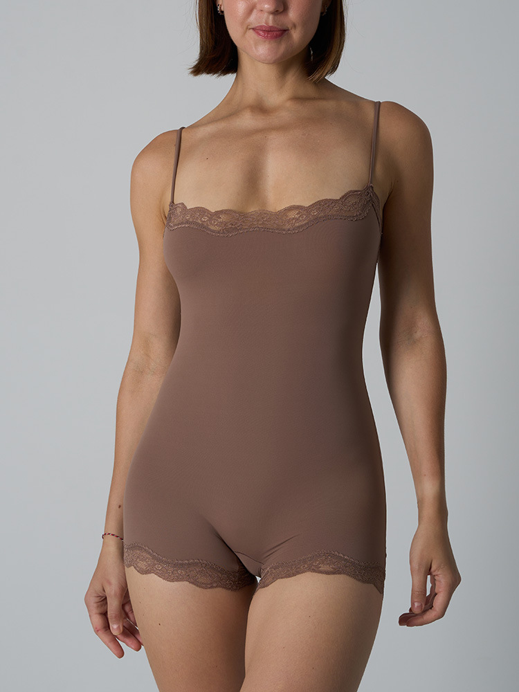 Lace Trim Romper Bodysuit – Ul - огляд і ціна Lace Trim Cami