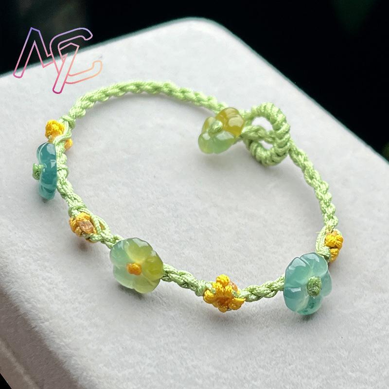 Myanmar Jadeite Flower Bracele - огляд і ціна Women'S Fashion