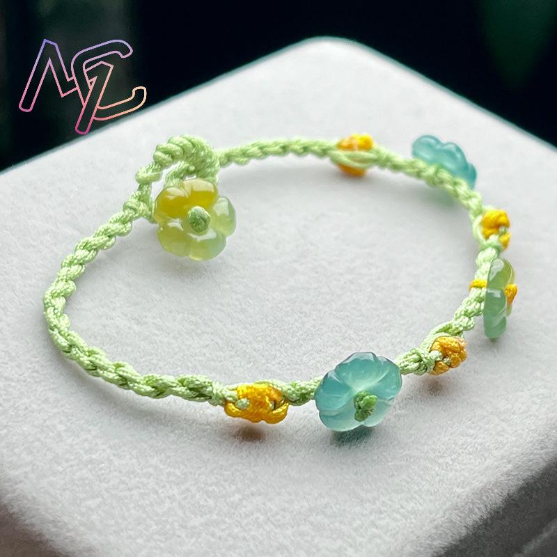 Myanmar Jadeite Flower Bracele - огляд і ціна Women'S Fashion
