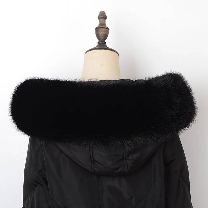 Winter Coat Fur Collar Faux Fu - огляд і ціна Women'S Fashion Hoodie