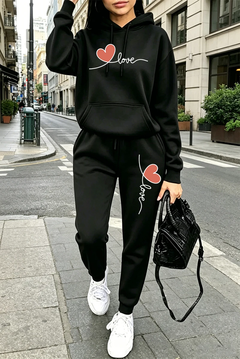 Womens Tracksuit Print Casual  - огляд і ціна Women'S Fashion Hoodie