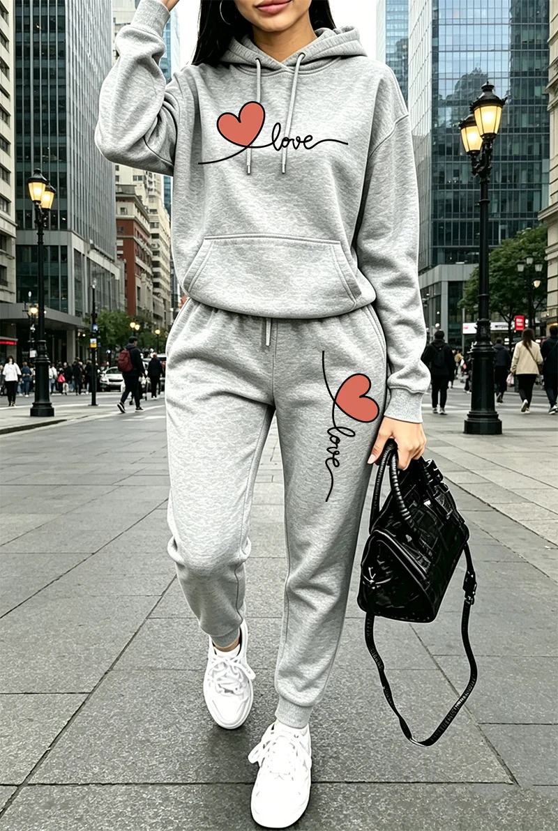 Womens Tracksuit Print Casual  - огляд і ціна Women'S Fashion Hoodie