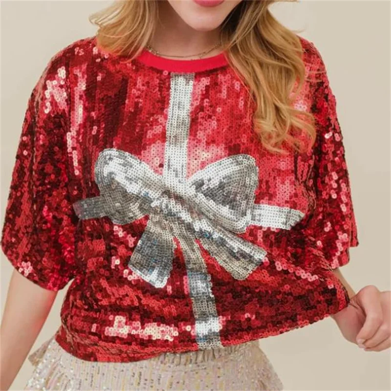 Womens Summer Fashion Sequins  - огляд і ціна Women'S Fashion Rugby Shirt