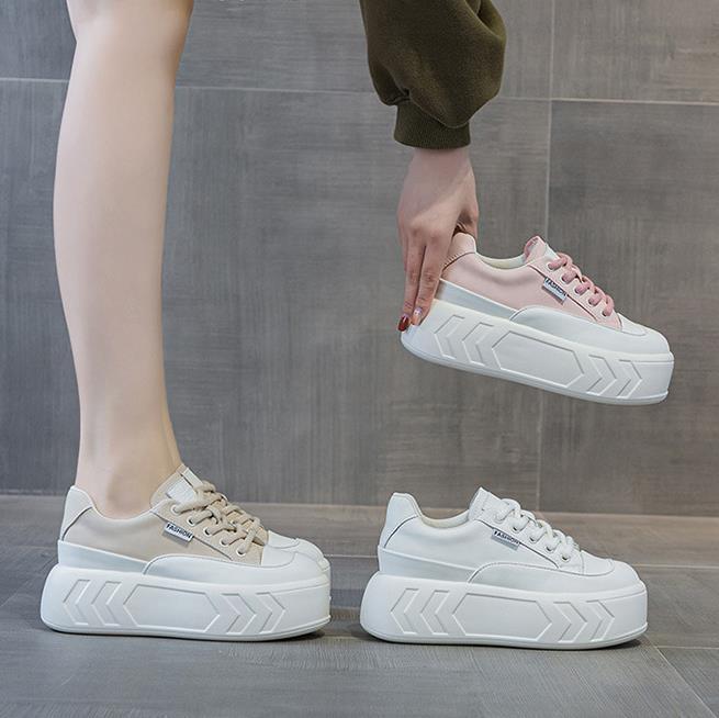 8cm Microfiber Leather Spring  - огляд і ціна Sneakers Fashion Women